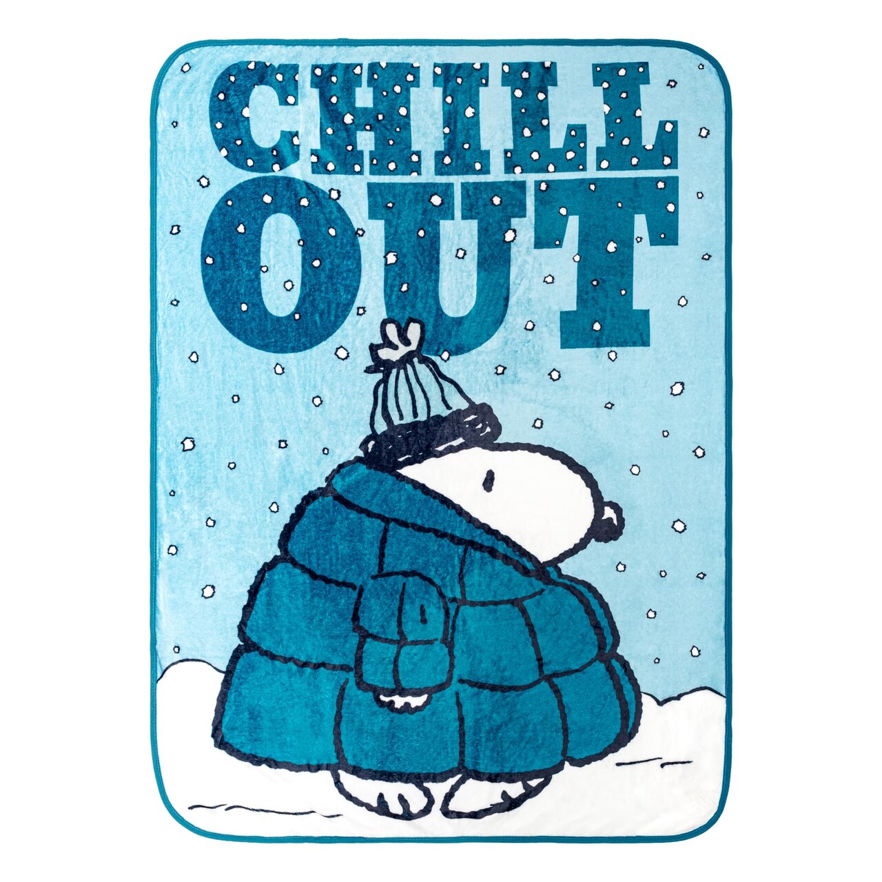 Peanuts Snoopy "Chill Out" Fleece Throw Blanket | 45 x 60 Inches